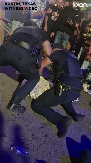 Witness video: Austin officer suspended after video shows fight on 6th Street