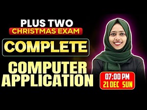 Plus One Computer Application Christmas Exam | All Chapters Revision | Exam Winner
