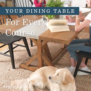 Because we all know that dining tables are for more than just meals. http://bit.ly/2LKx0LK | Birch Lane