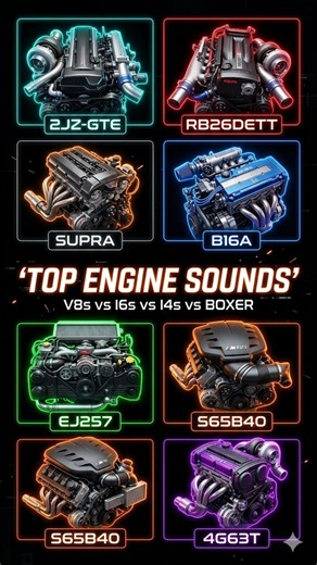 Most ICONIC Car Engine Sounds Ever #automobile #carsound #engibesound #shorts