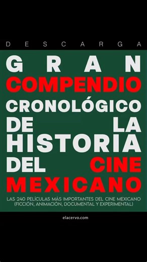 Las 240 películas más importantes del cine mexicano (ficción, animació, documental y experimental)🟢 CINE MEXICANO (Pre-Época de Oro) 🇲🇽 1️⃣🟢 CINE MEXICANO (ÉPOCA DE ORO) 🇲🇽 2️⃣🟢 CINE MEXICANO (60’s) 🇲🇽3️⃣🟢 CINE MEXICANO (70’s) 🇲🇽4️⃣🟢 CINE MEXICANO (80’s) 🇲🇽5️⃣🟢 CINE MEXICANO (90’S) 6️⃣🟢 CINE MEXICANO CONTEMPORÁNEO (Lado A) 7️⃣🟢 CINE MEXICANO CONTEMPORÁNEO (Lado b) 8️⃣🟢 CINE MEXICANO CONTEMPORÁNEO (Lado C) 9️⃣🟢 CINE MEXICANO CONTEMPORÁNEO (Lado D) 🔟🟢 CINE DOCUMENTAL MEXICANO