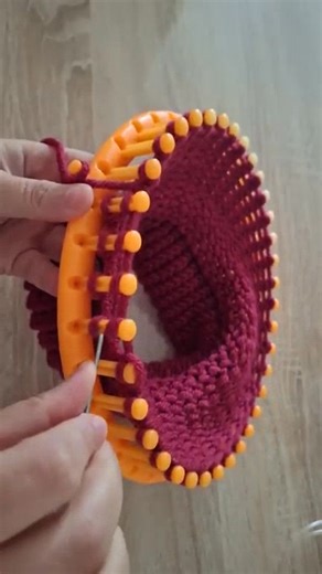 Métier à tricoter pour débutants : tutoriel étape par étape #métier_à_tricoter #crochet #tricot #métier_à_tricoter_eljammari | Crochet knitting Ouabd