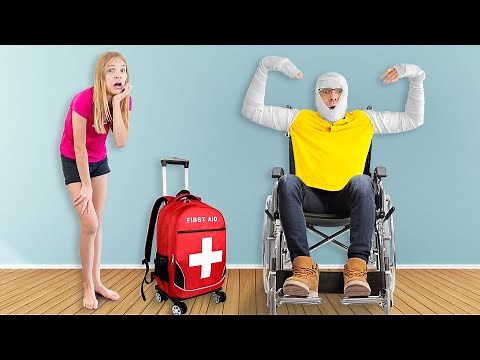 Amelia, Avelina and Akim first aid lesson at school