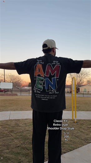 AMEN, Agree With God, Move With God, End With God, Never Doubt God, Classic Letter Header Design, Shoulder Drop Design, God Bless You, Classic Retro Fashion Casual Popular Color Letter Pattern Printed Boutique 230g Washed Cotton T-Shirt, Men's washed pure cot #FaithWear #ChristianApparel #TikTokShopFinds #StreetwearFaith #AMEN