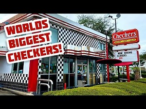 The WORLD’S LARGEST CHECKERS in Orlando, Florida off International Drive!