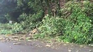 PennDOT says Route 56 is closed in both directions indefinitely as crews work to determine the extent of Tuesday’s rock slide. The roadway is closed from Washington Street to Johns Street. | WJAC-TV News