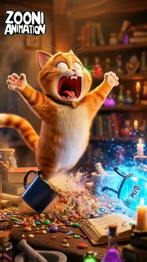 Crazy Potion Chaos 😂 Cat & Dog Animation | Zooni Animation Short