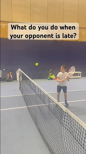 🎾 Tennis backhand backspin trickshot - fun way to wait for your your opponent