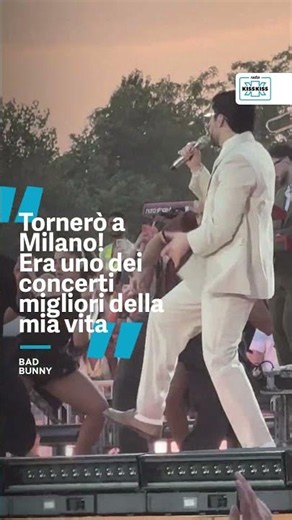 Bad Bunny ha ricordato il concerto di Milano interrotto dalla grandine!