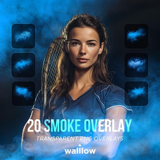 Blue Smoke PNG Overlays – 20 High-resolution Smoke Effects for Sports Photography & Photoshop Editing - Etsy