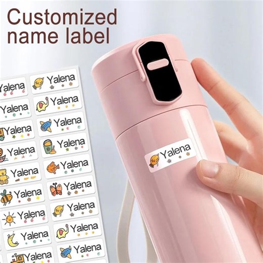 Custom Waterproof Name Stickers Personalized Labels for Water Bottles Kids Stationery Durable Vinyl School Supplies - Etsy