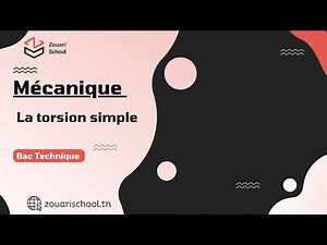 Exercice Mécanique 🔧 : La torsion simple ( Bac Technique )