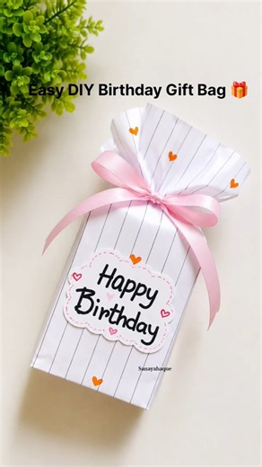 🎁 Easy Handmade Birthday Gift Bag | DIY Birthday Gift Idea