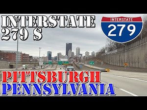 I-279 South - Pittsburgh - Pennsylvania - 4K Highway Drive