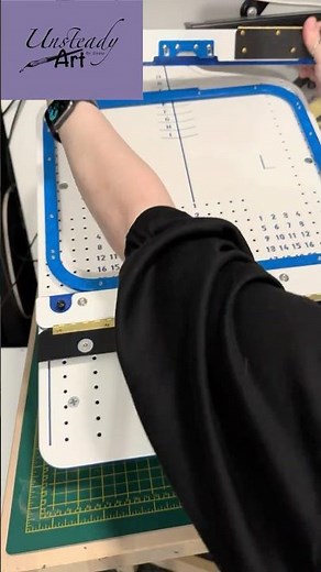 Melco embroidery machine, larger hoops and hoop master adjustable fixtures