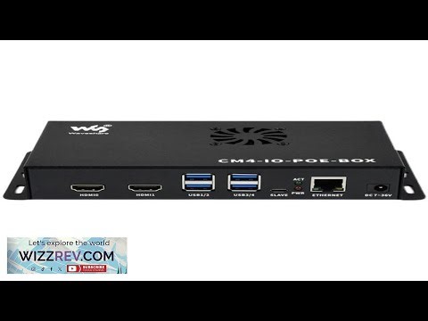 CM4 IO POE BOX PoE Mini Computer Mini PC w Case Cooling Fan For Raspberry