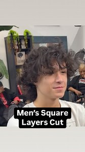 65 reactions · 30 comments | Square Layered Men’s Cut Caleb had...