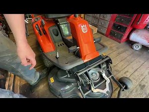 Del 8 Husqvarna Rider 213c service, svensk kort version 4k (justering av klippdäck)