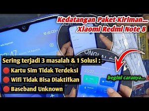 XIAOMI REDMI NOTE 8 ‼️ SIM CARD NOT DETECTED, WIFI CANNOT BE ACTIVATED, BASEBAND UNKNOWN