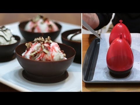 How to Make Chocolate Balloon Bowls | Easy Chocolate Bowls