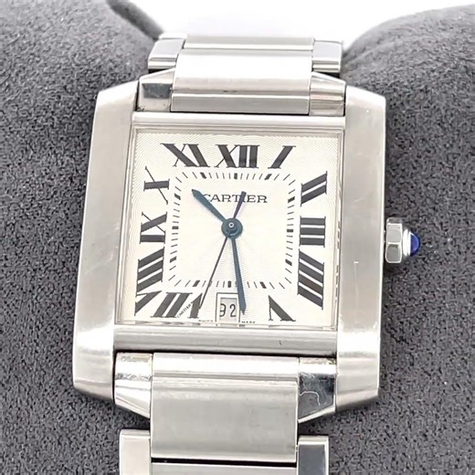 Cartier Men's Stainless Steel Tank Francaise Automatic Men's Watch 2302