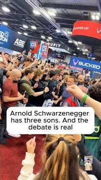 Arnold Schwarzeneggerhas three sons. And thedebate is real