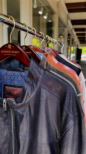 Layer up in style—find your new jacket at Patrick James. 💯 #patrickjames #mensclothing #mensattire #fallclothing #fall #jackets #falljackets | Patrick James West Coast Classic