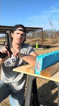 How much bullet energy does it take to pierce the chocolates 😨 #shorts