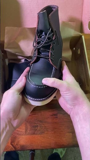 Red Wing Classic Moc Boot Unboxing | Heritage Moc Toe #shorts