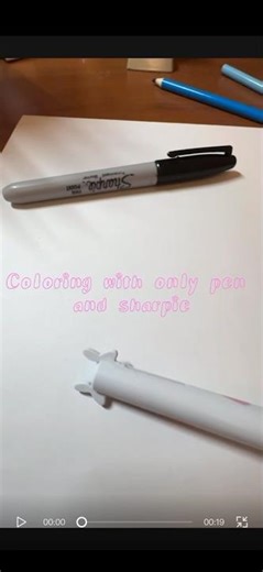 •drawing with only pen and sharpie!•