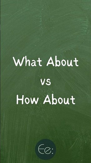 What About vs. How About 🤔 What's the Difference? by English explained #words #phrases #expression