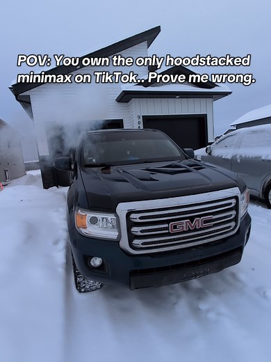 The only Hood-stacked MiniMax (2.8L LWN) with the DT44 Stealth. If you’ve seen another one on TikTok, tag it. I’m genuinely curious. More pulls sound tests coming. #minimax #duramax #lwn #28l #canyonduramax