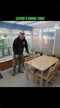 How to make a 4 seat dining table accommodate 8 people? #diy #woodworking #table