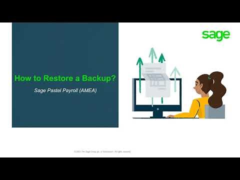 Sage Pastel Payroll: How to restore a backup?