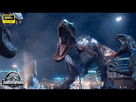 Indominus Rex death /Final battle scene - Jurassic World (2015)