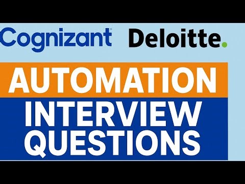 Latest Cognizant & Deloitte Automation interview Questions #cognizant #deloitte #interview #question