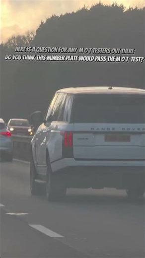 Calling any MOT TESTERS out there Is this number plate legal or not?