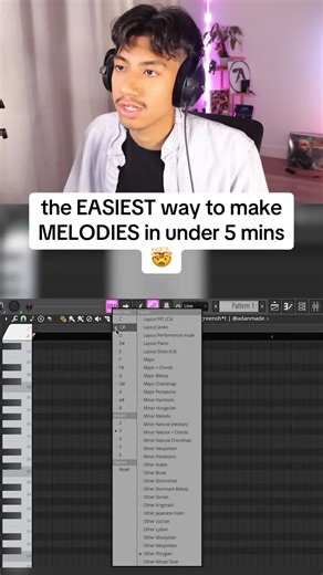 the EASIEST way to make MELODIES in Fl Studio under 5 minutes 🤯 - All drums you hear are from the A kit #flstudio #flstudiotutorial #musicproducer #adanmade