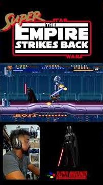 DERROTANDO DARTH VADER EM SUPER STAR WARS EMPIRE STRIKE BACK DO SNES #shorts #starwars #nintendo