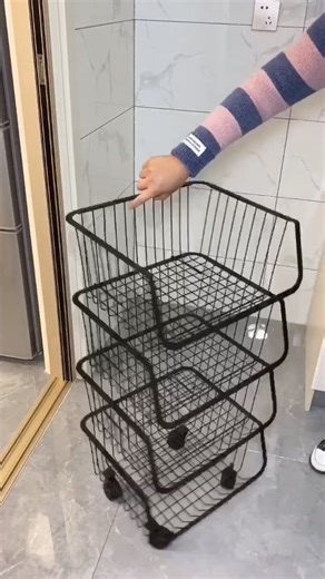 Best Home Gadgets | 🍽️ Organize smarter, not harder! This 4-tier rolling kitchen trolley keeps everything within reach. ✔️ Strong metal frame with breathable... | Instagram