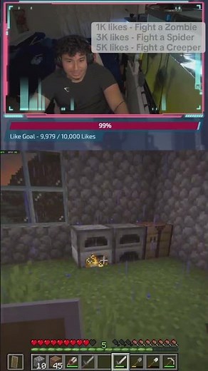 Minecraft Shield Tutorial thanks to a Viewer! 🛡️ #shorts