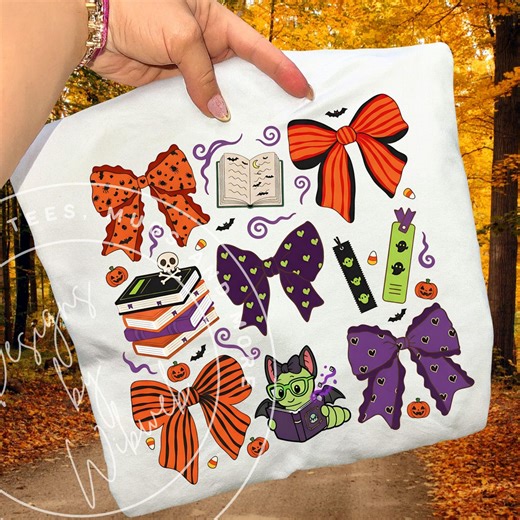 Halloween Book Club PNG: Bookish Book Lover Sublimation Shirt Design (digital Download) - Etsy