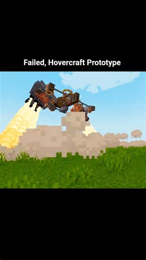 Create X Clockworks Hovercraft Failed Prototype #minecraft #clockwork #create #hovercraft #prototype