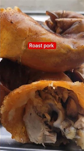 Crispy-skinned roast pork is very appealing.