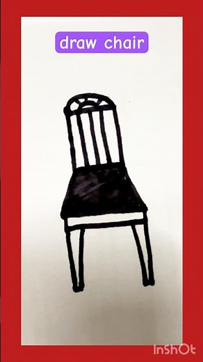 how to draw chair #art #artist #draw #drawing #drawingtutorials #shorts