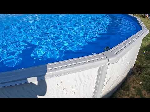 A Look At My New Pretium Above Ground 24 X 52 Inch Deep Above Ground Swimming Pool