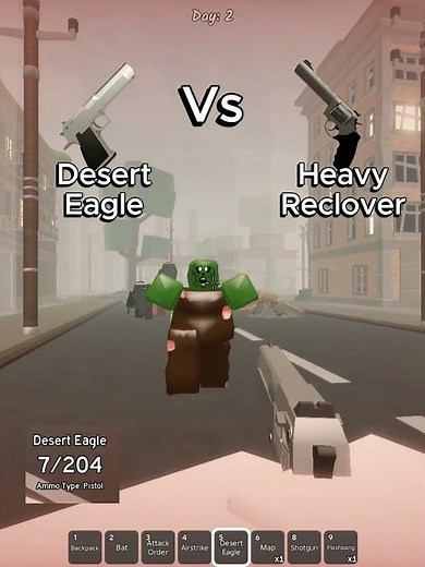 Desert Eagle Vs Heavy Reclover Zombie Roblox Survive the apocalypse #roblox #survivetheapocalypse
