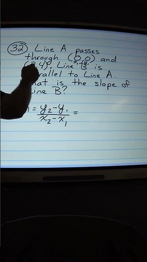 Slope of Parallel Lines #maths #satexam #satmath