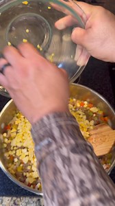 Hymel’s Kajun Kitchen Boudin Corn Maque Choux #bawdatgoodyeah #corn #boudin #cajun | River Parish Recipes