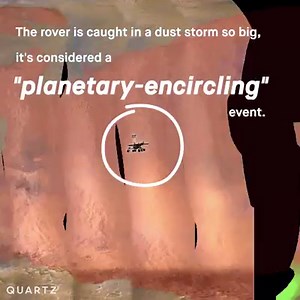 112K views · 155 reactions | NASA's Mars rover is trapped in a growing, planet-encircling dust storm. | Quartz | Facebook